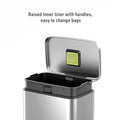 Superior Quality Brushed Stainless 13.2 Gallon Step Trash Can with Inner Liner - Fingerprint Resistant Finish