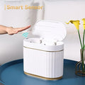 Bathroom Motion Sensor Trash can 2 Gallon Automatic Garbage Can, 9 L Slim Plastic Smart Trash Can with Lid