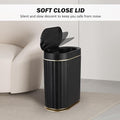 Bathroom Motion Sensor Trash can 2 Gallon Automatic Garbage Can, 9 L Slim Plastic Smart Trash Can with Lid