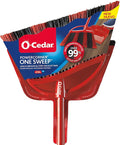 ONE SWEEP - PowerCorner Broom with Step-On Dustpan and 3-Piece Handle