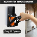 Metal Can Crusher, Heavy-Duty Wall-Mounted Smasher for Aluminum Seltzer, Soda, Beer Cans and Bottles for Recycling