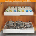 Expandable Pull Out Cabinet Organizer | Extendable Sliding Slide Out Pantry Shelves Storage Rack