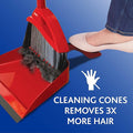 PET PRO - Broom & Step-On Dustpan PowerCorner, Red