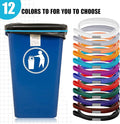 Trash Can Bands Fits 13 to 30 Gallon Trash Cans 3.28 ft Colorful Garbage Bands - 12 Colors