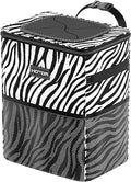 Car Trash Can with Lid and Storage Pockets - 100% Leak-Proof Organizer, Waterproof