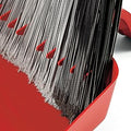 PET PRO - Broom & Step-On Dustpan PowerCorner, Red