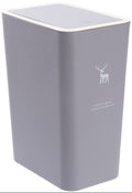 Trash Can with Lid, 2.4 Gallon Plastic Trash Can - For Bathrooms, Kitchen, Study, Office, etc