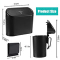 Car Trash Can with Lid, Mini Auto Dustbin Garbage Bin for Vehicle, Home, Office