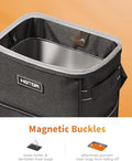 Car Trash Can with Lid and Storage Pockets - 100% Leak-Proof Organizer, Waterproof