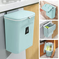 2.4 Gallon Kitchen Compost Bin for Counter Top or Under Sink, Hanging Small Trash Can with Lid