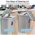 2.4 Gallon Kitchen Compost Bin for Counter Top or Under Sink, Hanging Small Trash Can with Lid