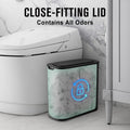 Automatic Motion Sensor Bathroom Trash Can with Lid, 2.6 Gallon Touchless Trash Bin, Smart Slim Garbage