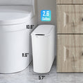 Automatic Motion Sensor Bathroom Trash Can with Lid, 2.6 Gallon Touchless Trash Bin, Smart Slim Garbage