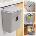 2.4 Gallon Kitchen Compost Bin for Counter Top or Under Sink, Hanging Small Trash Can with Lid