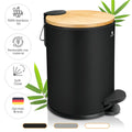 Mini Trash Can with Lid - 3L / 0.8Gal - Small Trash Can with Lid for Bathroom