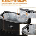 Car Trash Can with Lid and Storage Pockets - 100% Leak-Proof Organizer, Waterproof